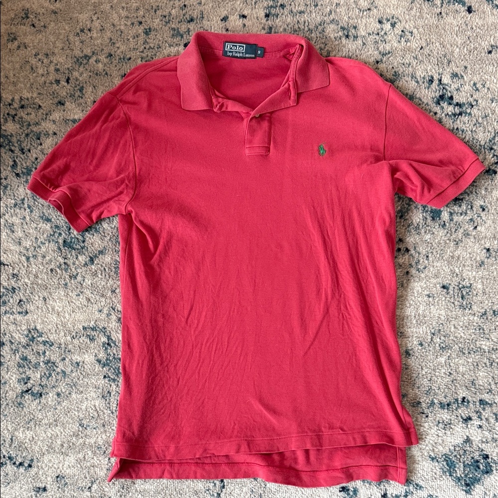 Polo by Ralph Lauren Red Polo Shirt with Green Pony